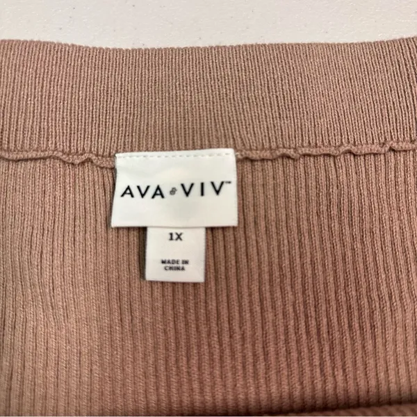 Ava & Viv Beige‎ Pencil Skirt - Image 8