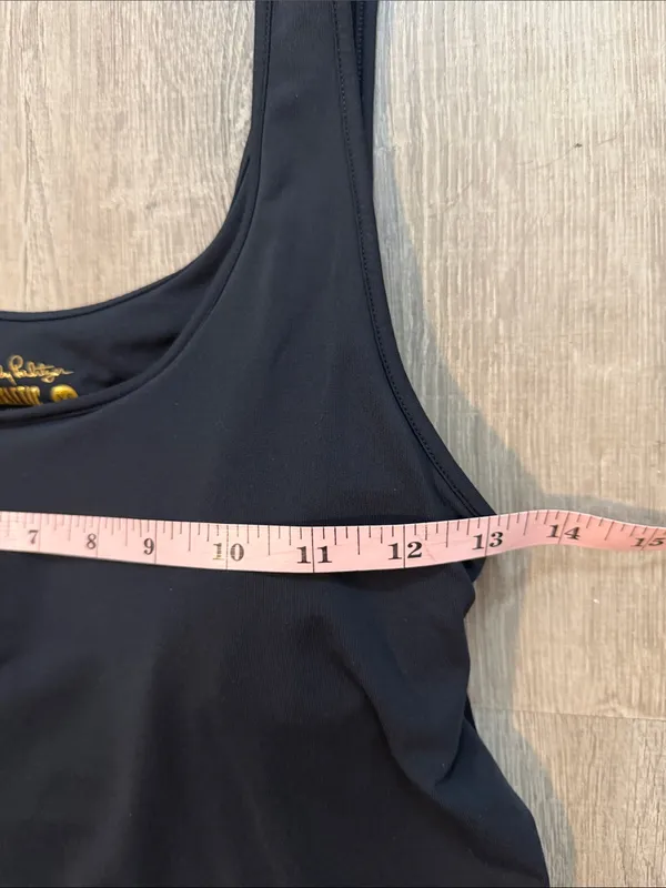 Lilly Pulitzer XS‎ Sunray Luxletic Scoop Neck Casual Workout Bra Tank Top Black - Image 5