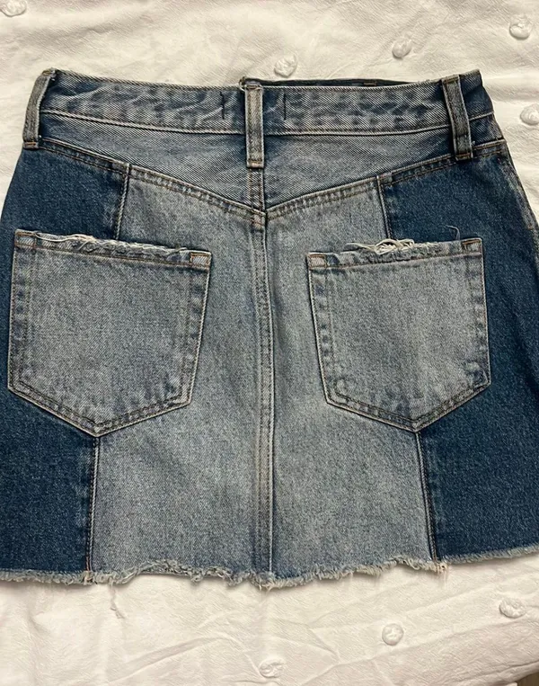 Abercrombie Denim 2 tone skirt - Image 2