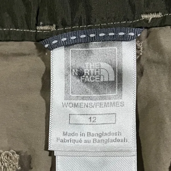 The North Face Hiking Shorts‎ Womens 12 Khaki Nylon Lightweight Utility Pockets - Image 8