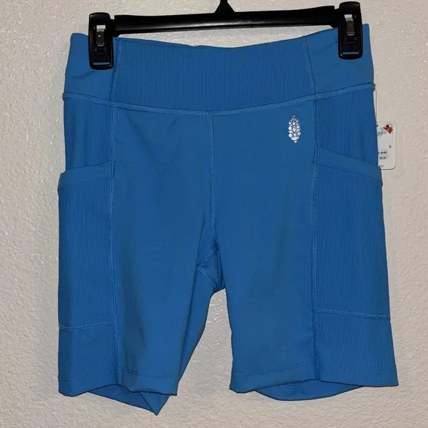 FREE PEOPLE Movement Instant Replay Shorts in Varsity Blue NWT - Image 2