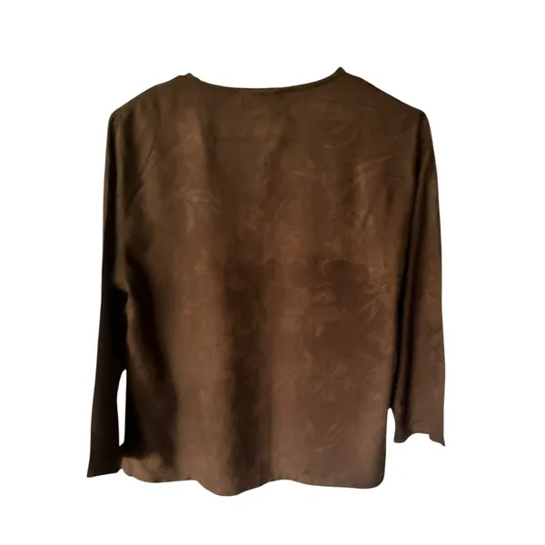 Lemon Grass Studio Women's Dark Brown Top - Image 3