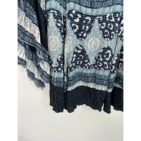 Free People‎ Boho Festival Coachelle Mini Dress Women Sz XS Earthy Indie Resort - Image 4
