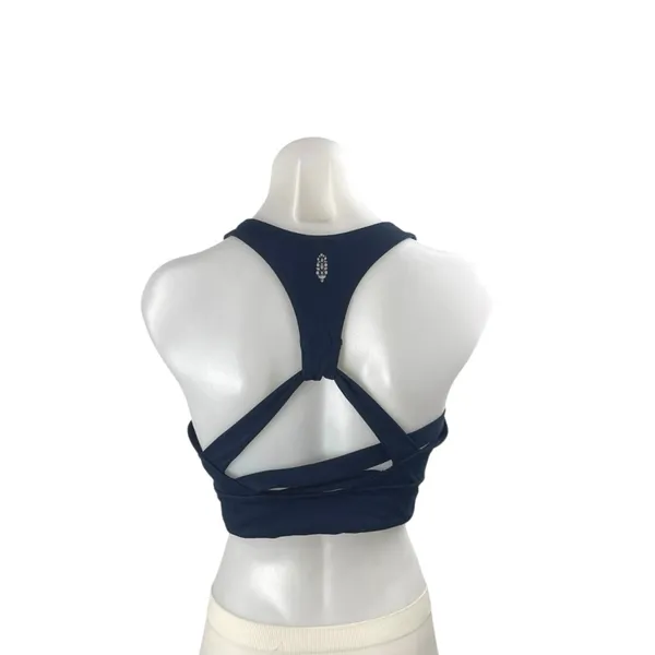 Free People FP Movement Blue Yoga Gym Athletic Activewear Tank Sports Bra Top M - Image 3