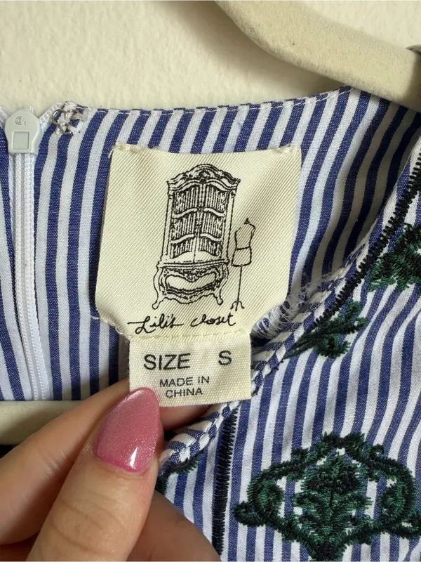 Anthro Lili’s Closet Stripped Andon Swing Dress - Image 6