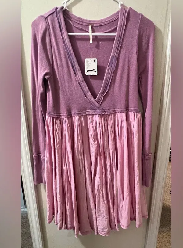 Free People mini baby doll dress. NEW - Image 4
