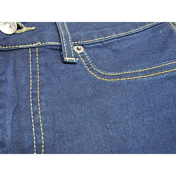 Just USA Womens Blue Dark Wash Pockets Stretch Denim Flared Jeans Size 7 PS213 - Image 8