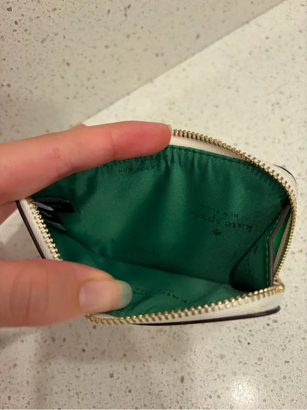 Kate Spade Staci Watermelon Party Medium L-zip Card Holder key ring NWOT - Image 8