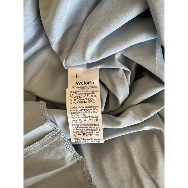 Aveloria Light Blue Ruffle Tiered Midi Dress Size Small - Image 6