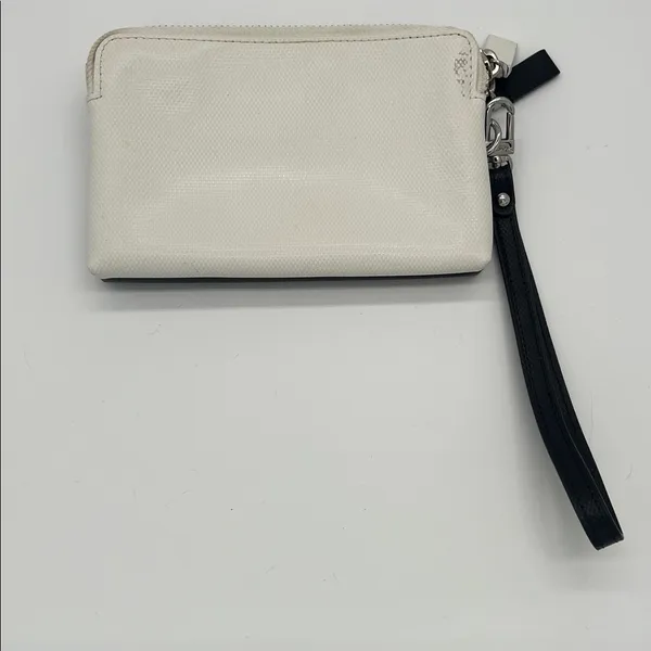 TUMI Double Zip Leather Phone Case Travel Wallet‎ Wrist Clutch - Image 2