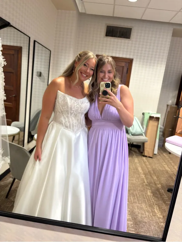 Lulu's Lilac Plunge V-Neck Maxi Dress with High Slit - Image 7