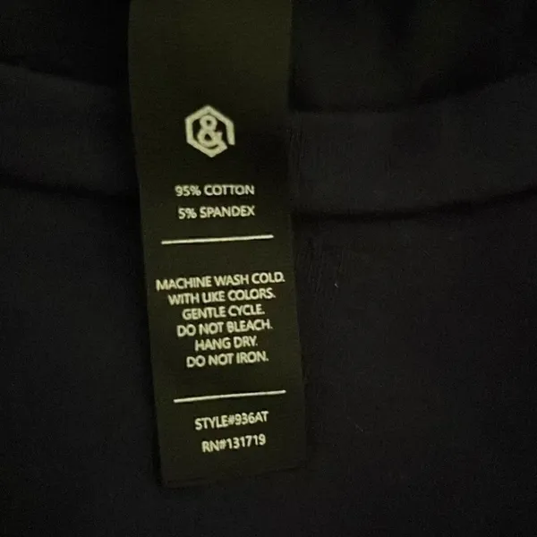 Agnes & Dora Short Sleeve Side Seam Sash Knit Top Navy Blue ~ Size L 12-14 - Image 5