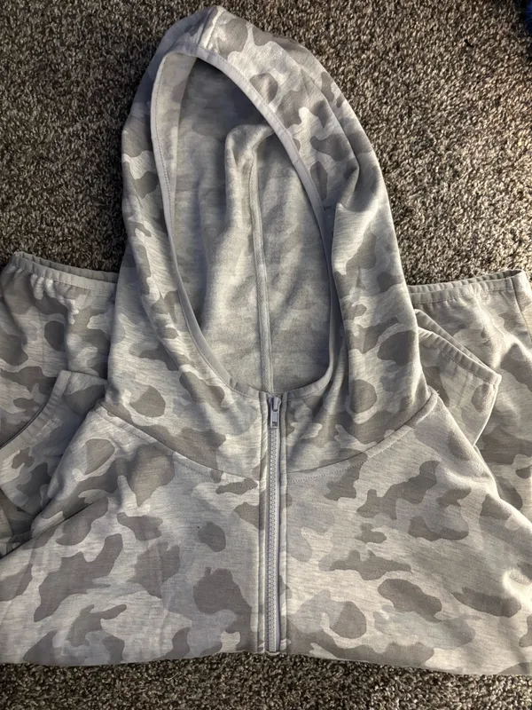 Camo Hoodie Gray Size XL - Image 2