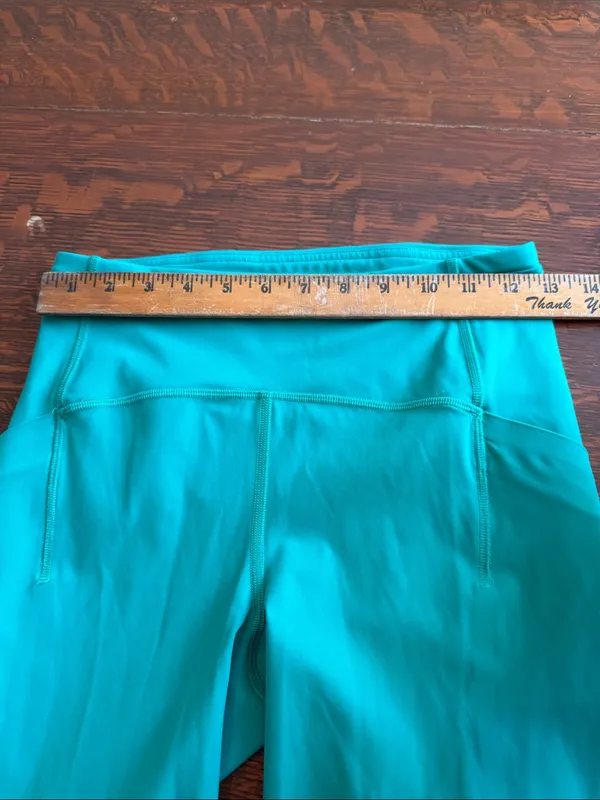 Lululemon athletic High-Waist Teal Active Leggings size 6 - Image 9