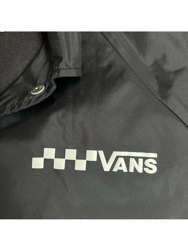 Vans Thanks Coach Lightweight Jacket Size M Black - Image 11