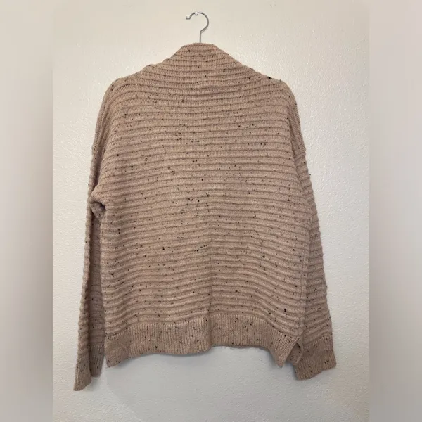 Madewell Women’s Belmont Mock Neck In Donegal Blush Sweater Size L‎ - Image 3