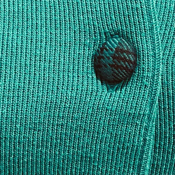 Vintage 90s Alfred Dunner green Cardigan Plaid Bow L - Image 6