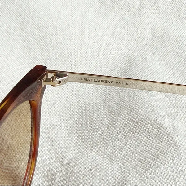 Saint Laurent Cat Eye Brown Havana Sunglasses - Image 7