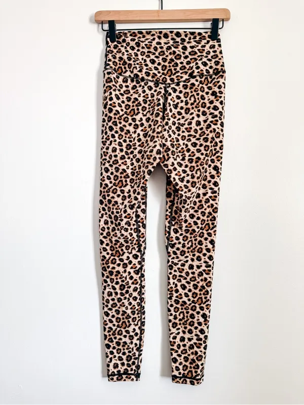 ColorfulKoala Leopard Print Brown and Tan High Rise Leggings Size S - Image 6