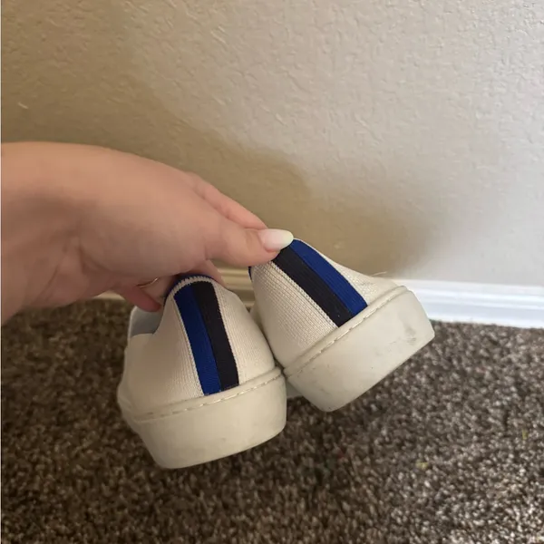 Rothy’s original‎ slip on sneaker shoe size 9 in white - Image 6