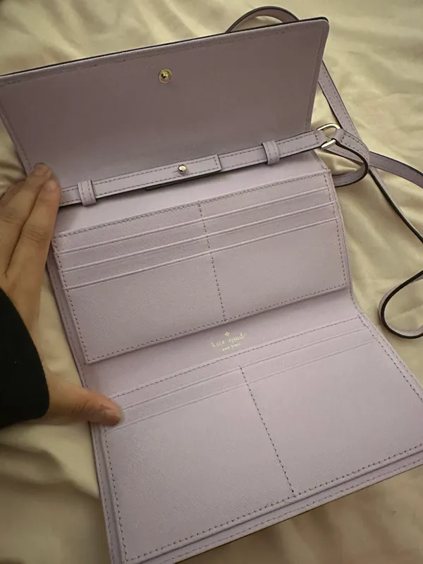 Kate Spade Lavender Cross Body wallet - Image 2