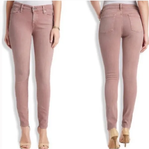 Lucky Brand NWOT Rose Pink Brooke Skinny Jeans - Image 2