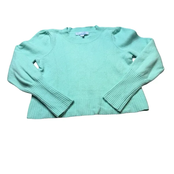 ✨🌊 Hill House Cropped Sylvie Merino‎ Wool Sweater Medium Ocean Wave 🌊✨ - Image 2