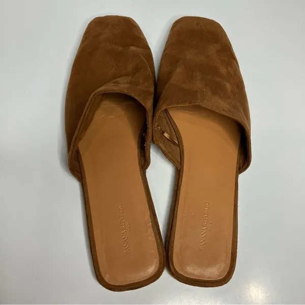 Banana Republic factory soft mules‎ cognac size 10 - Image 5