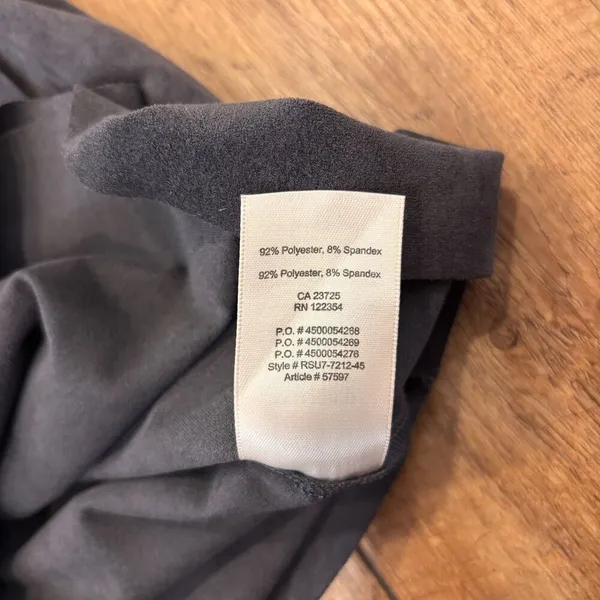 Artizia WILFRED FREE Nescher Mini Skirt Gray Faux Wrap Suede Pull On Sz XS - Image 5