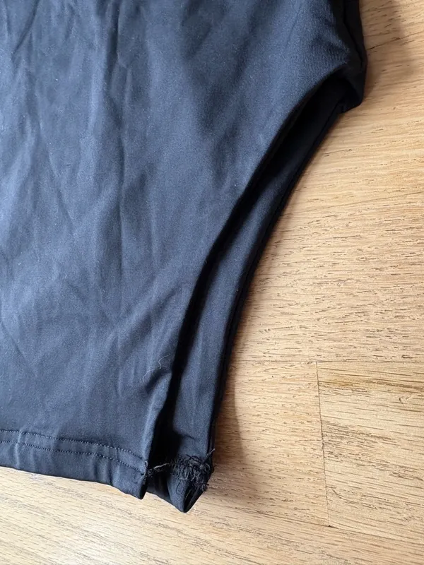 Black Lace-Trim Slip Dress - Image 3