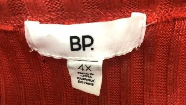 BP Rib Knit Henley Blouse Plus Size 4X Red - Image 6