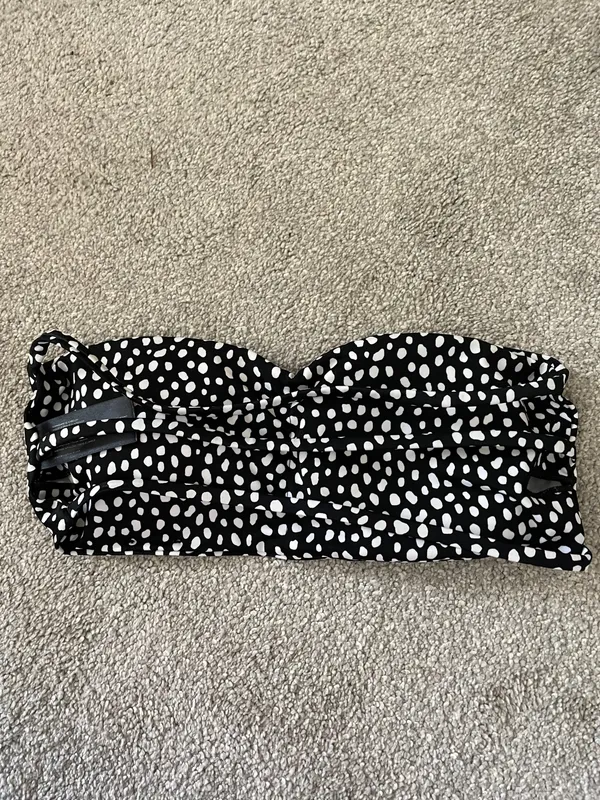 Strapless Polka Dot Bikini - Image 3