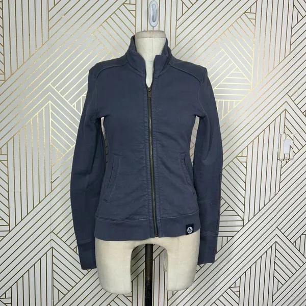 American Giant Heavyweight Full Zip Up Sweatshirt Jacket Jacket‎ Gray Size XS - Image 3