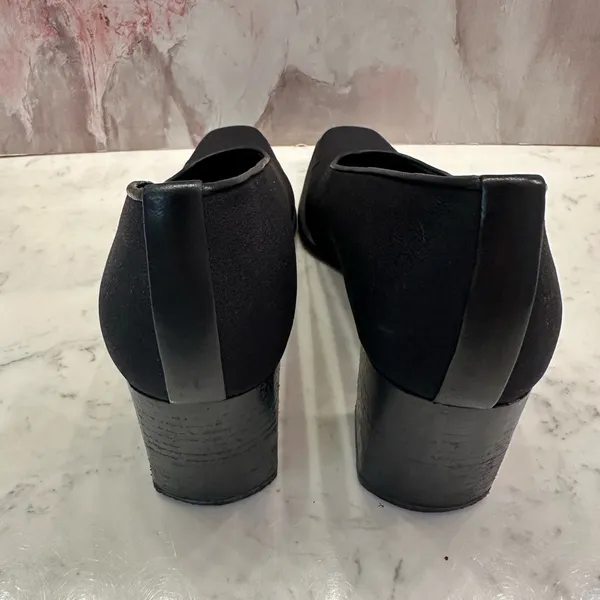 Stuart Weitzman Black Gore-Tex Rainaway Pumps Block Heel Women’s 8AAA Square Toe - Image 5