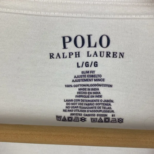 Ralph Lauren Polo White Short Sleeve Long Tee T Shirt Top L - Image 5
