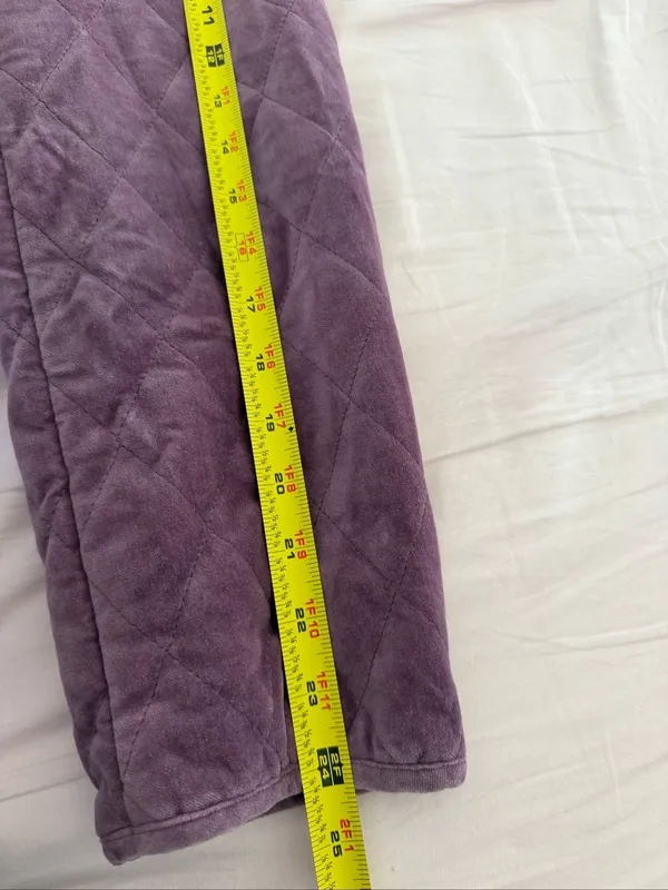 Coach Purple velvet coach jacket Size L - Image 7