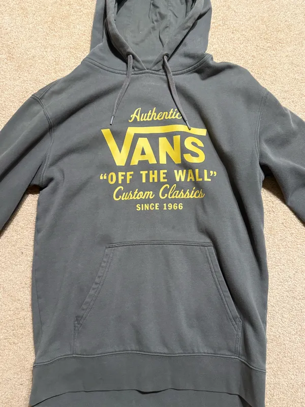 Vans Grey Hoodie in medium - Image 3