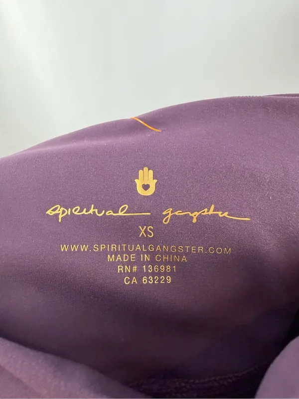 NWT Spiritual Gangster Spiritual Giselle‎ Boot Cut Pant in Midnight Plum Purple - Image 7