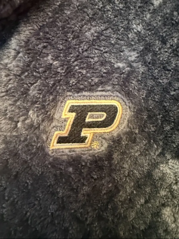 Purdue Womens Columbia Fire Side II Sherpa Full Zip Fleece Jacket Grey Medium - Image 3
