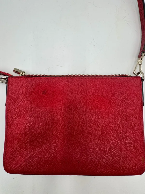 Kate Spade New York Red Pebbled Leather Crossbody Shoulder Bag Purse Dust Bag - Image 11