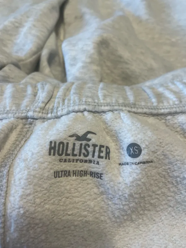 Light Heather Grey Hollister Sweatpants XS - Image 4