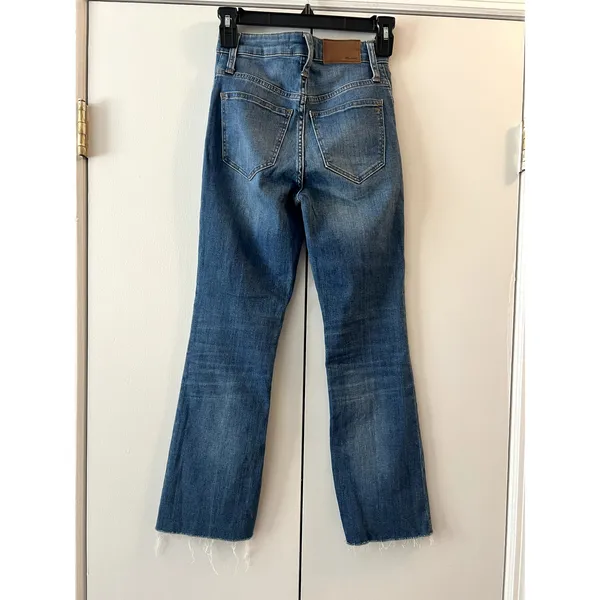 madewell Curvy Cali Demi-Boot Crop Jeans size 23 Blue - Image 6