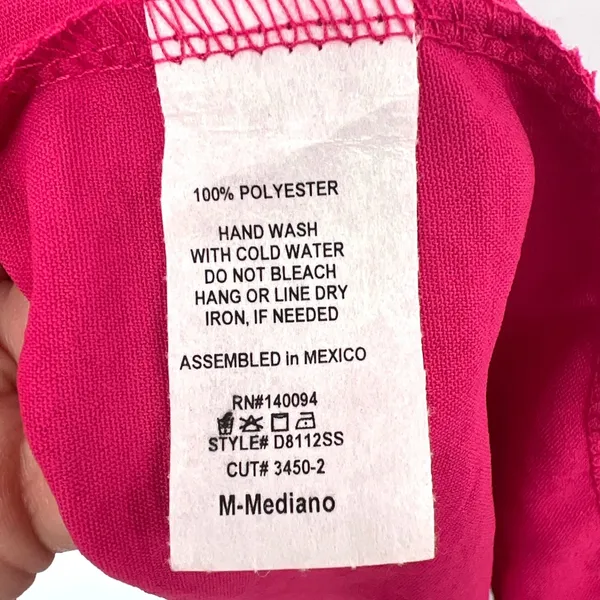 See You Monday Y2K‎ Hot Pink Cowl Neck Fit Flare Mini Dress MED Festival Barbie - Image 6