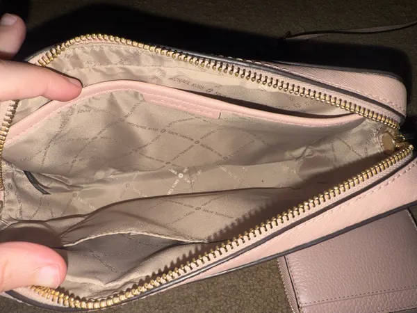 Blush Pink Michael Kors Crossbody and Wallet Set - Image 3
