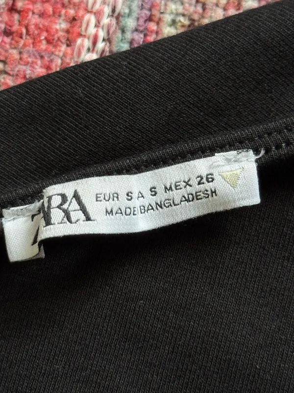 ZARA One-Shoulder Top Black - Image 5