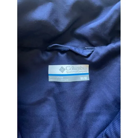 Columbia Women's‎ Navy Blue Zip-Up Jacket Outdoor Sportswear Windbreaker M/M - Image 3