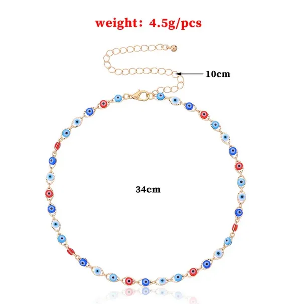 Evils Eye Gold Chocker - Image 3