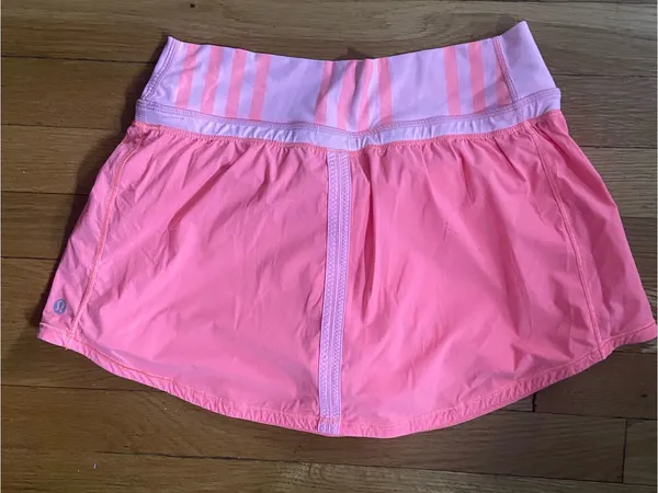 lululemon athletica Coral Athletic Skort with Striped Waistband - Image 3