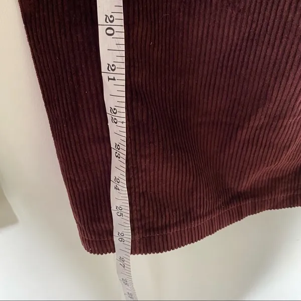Zara Brown chocolate WINE Velvet Wide Leg Pants sz 2 - Image 6