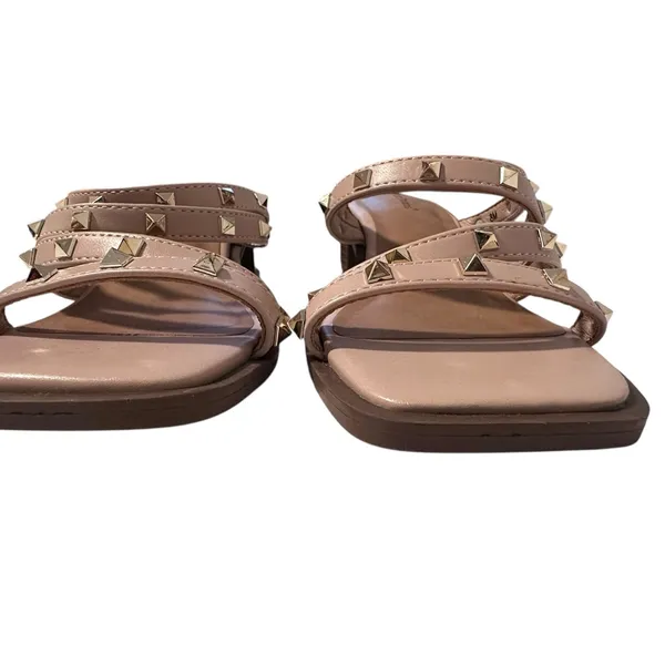 Pierre Dumas Blush‎ Studded Sandals with 2in Heel NWOT Size 8 Preppy HOCO - Image 2